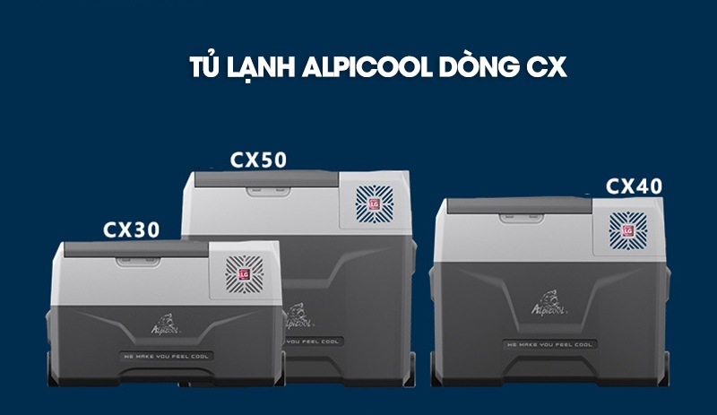 Tủ Lạnh Ô Tô Alpicool (CX30/CX40/CX50, 12V/24V/220V, Kết Nối APP)