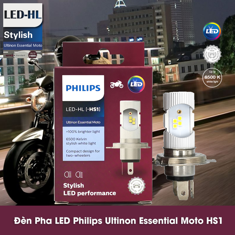Đèn Pha LED Philips Ultinon Essential Moto HS1 6500k