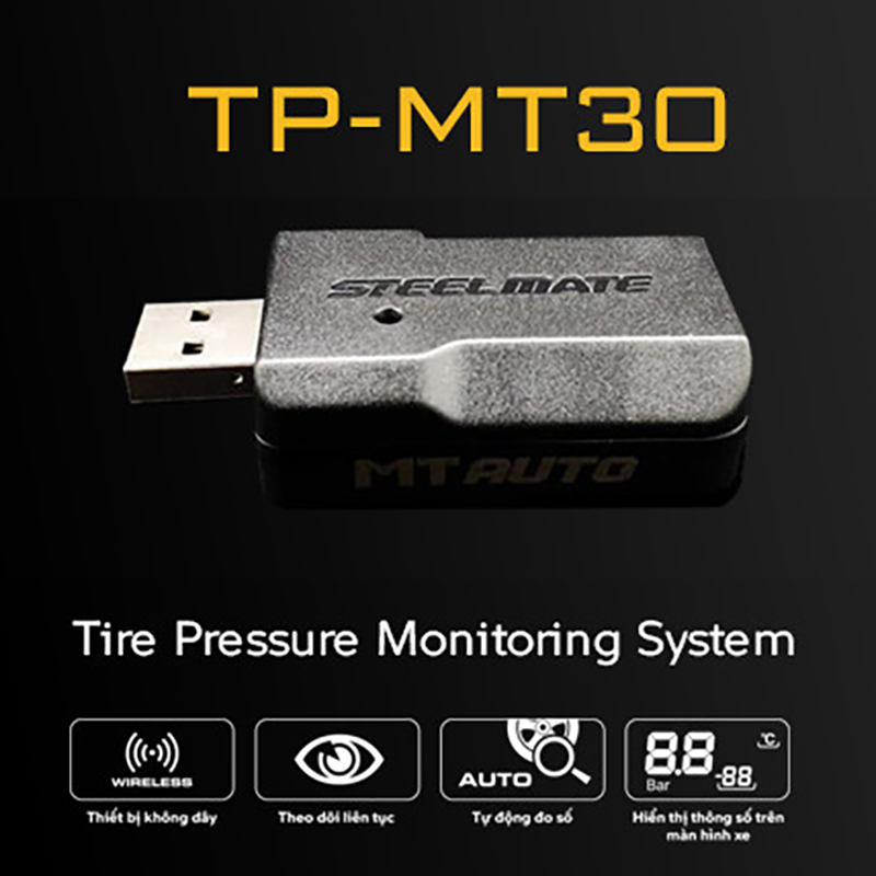 Cảm Biến Áp Suất Lốp TPMS Steelmate TP-MT30 (Van Trong)
