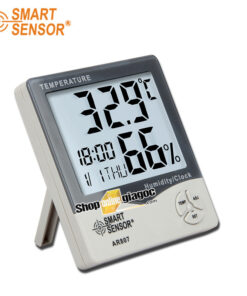 Nhiệt Ẩm kế Có đồng hồ Báo Thức Smart Sensor AR807