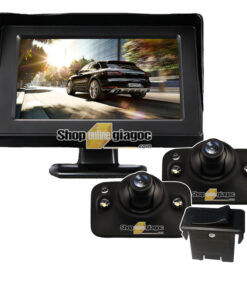 Combo Camera Ô Tô Cập Lề (Trái, Phải) + Màn Hình 4.3 Inch 480*272P