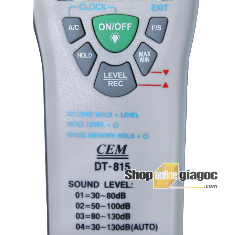 Máy đo độ ồn âm thanh CEM DT-815