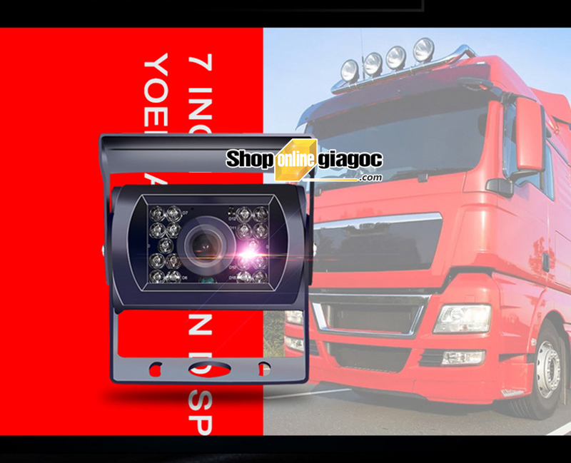 Combo 2 camera cập lề xe tải trái phải - màn hình 7 in