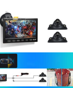 Combo 2 Camera Cập Lề Trái Phải + Màn Hình 7 Inch 1024x600p HD Phím Cảm Ứng