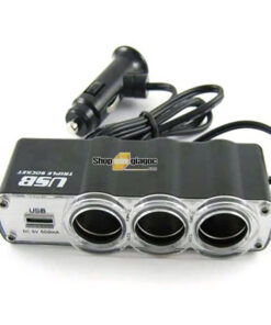 Bộ Chia 3 Tẩu Có Cổng Sạc 1 Chân USB SPW-07 - shoponlinegiagoc