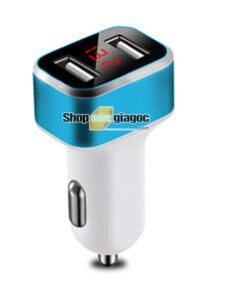 Tẩu Sạc Xe Hơi Chia 2 Cổng USB HD - Vôn Kế SPW-01 - shoponlinegiagoc