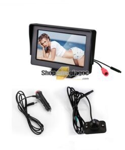 Combo Camera Cặp Lề Xóa Điểm Mù + Màn Hình 4.3 Inch Đứng