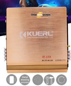 Bộ Khuếch Đại Âm Thanh Ô Tô 2 Kênh Kuerl 2200W H-338