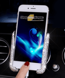 Giá Đỡ Kẹp Điện Thoại Ô Tô Đính Pha Lê SPW01