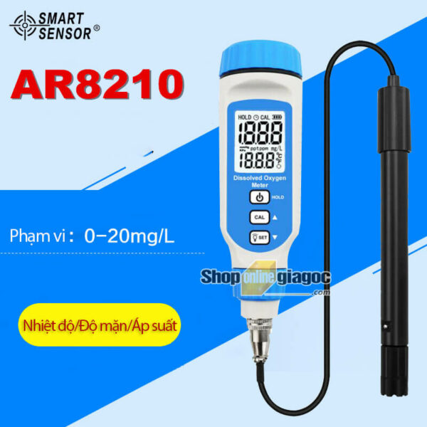 Máy Đo Oxy Hòa Tan Cầm Tay Kỹ Thuật Số Smart Sensor AR8210
