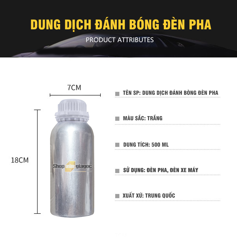 Bộ Dụng Cụ Đánh Bóng Đèn Pha Ô Tô SPW01