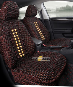 Bộ Áo Ghế Ô Tô Hạt Gỗ Cao Cấp Cho Xe 5 Chỗ SPW15