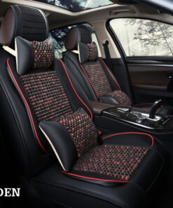 Bộ Áo Ghế Ô Tô Hạt Gỗ 3D Cao Cấp SPW03