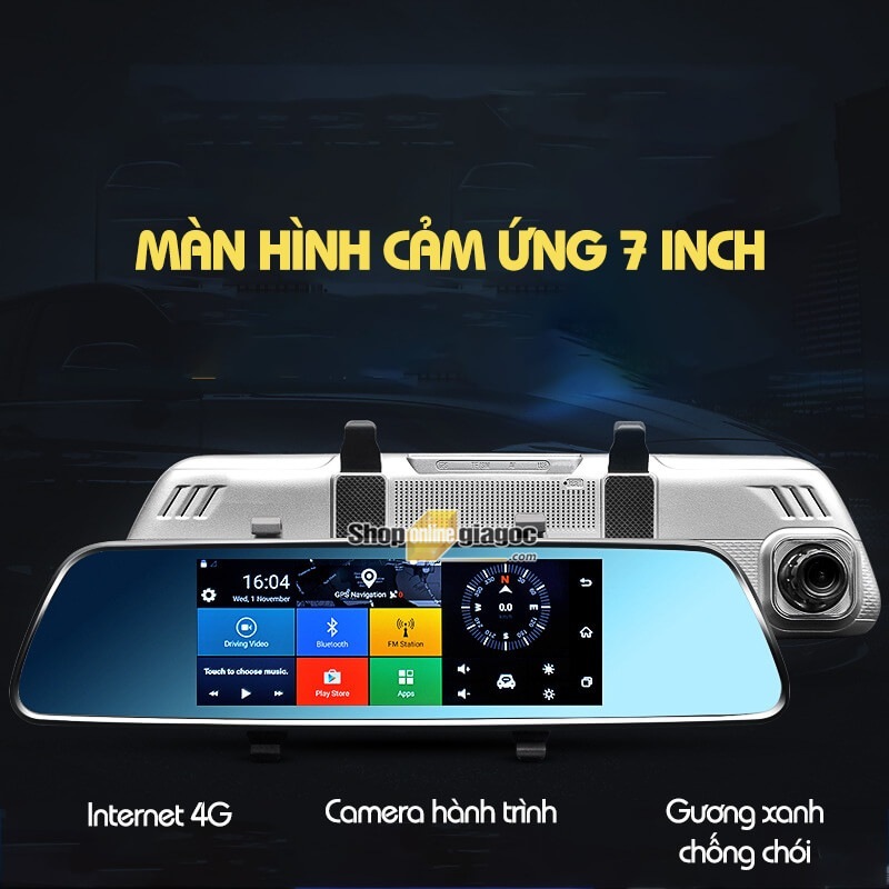 Camera Hành Trình Android Ốp Gương Cảm Ứng 7 Inch AT-03