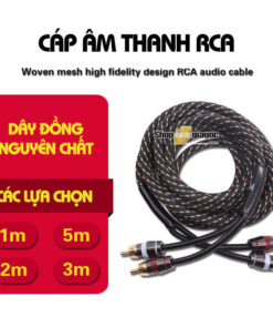 Jack RCA Bọc Dù Nối Loa Ô Tô