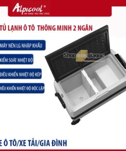 Tủ Lạnh Ô Tô Alpicool 2 Ngăn, Máy Nén LG, Kết Nối APP (LGT36/LGT50/LGT60, 12V/24V/220V)