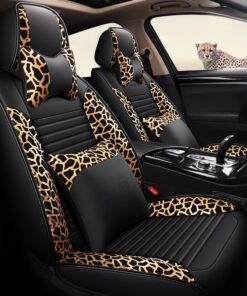 Bộ Áo Ghế Da Ô Tô Cho Xe 5 Chỗ Họa Tiết Da Báo SPW38