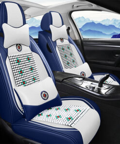 Bộ Áo Ghế Ô Tô Hạt Gỗ Cao Cấp Cho Xe 5 Chỗ SPW27