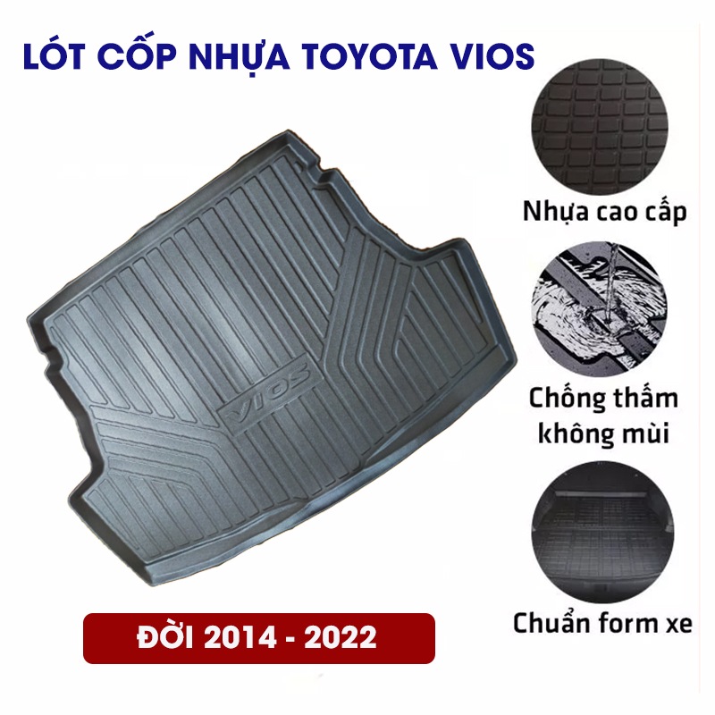 Lót Cốp Nhựa Xe Toyota Vios 2014-2022 