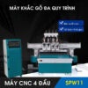 Máy CNC Router Khắc Gỗ 4 Đầu Speedway SPW11