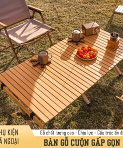 Bàn Gỗ Dã Ngoại Cuộn Gấp Gọn SPW03