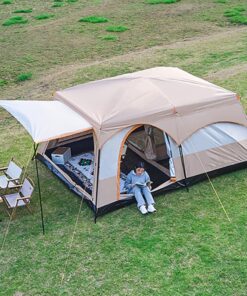 Lều Cắm Trại Dã Ngoại Tự Bung 2 Lớp Lớn SPW21