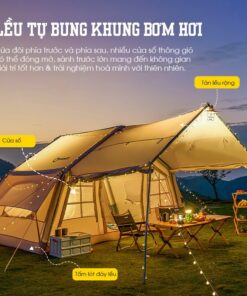 Lều Cắm Trại Dã Ngoại Tán Rộng Khung Bơm Hơi SPW32