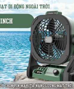 Quạt Tích Điện Cắm Trại Dùng Pin /Năng Lượng Mặt Trời SPW01