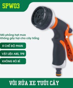 Vòi Rửa Xe Tưới Cây 8 Chế Độ SPW03