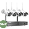 Bộ Kit Camera Không Dây Chống Nước Hiseeu 4 Camera 5MP WK-4HB615