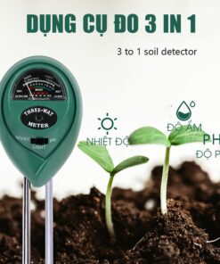 Dụng Cụ Đo PH + Độ Ẩm + Ánh Sáng 3 Trong 1