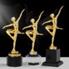 Cúp Vũ Công Ballet Mạ Vàng