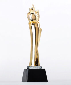 Cúp Hình Ngọn Lửa Mạ Vàng