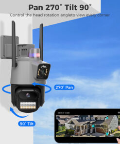 Camera Wifi Giám Sát 6MP Ống Kính Kép WS16