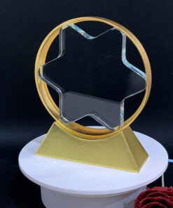 Kỷ Niệm Chương Pha Lê Ngôi Sao 6 Cánh