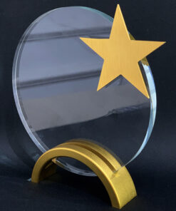 Kỷ Niệm Chương Pha Lê Ngôi Sao Vàng