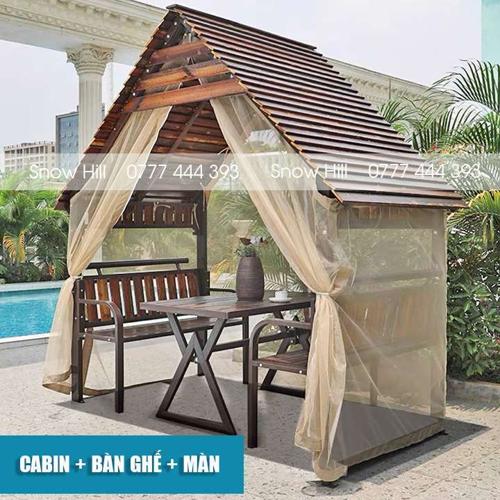 Cabin + Bàn Ghế + Màn