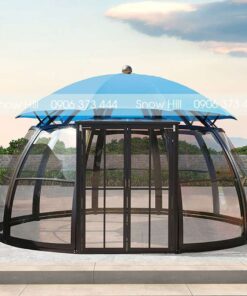 Nhà Kính Sân Vườn Khung Nhôm Đóng Mở Di Động Snow Hill SPW19