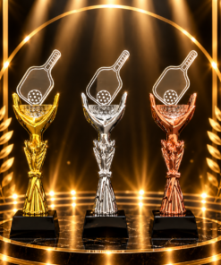 Cúp Pickleball Pha Lê Vàng Bạc Đồng SPW02