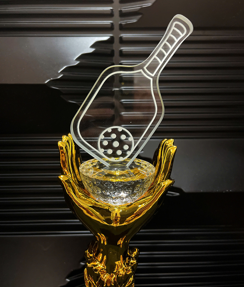 Cúp Pickleball Pha Lê Vàng Bạc Đồng SPW02 Cúp Pickleball Pha Lê Vàng Bạc Đồng SPW02