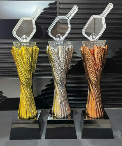 Cúp Pickleball Pha Lê Vàng Bạc Đồng SPW03