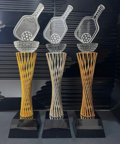 Cúp Pickleball Pha Lê Vàng Bạc Đồng SPW04