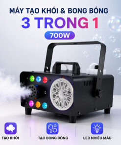 Máy Tạo Khói Và Bong Bóng Có Led 3 Trong 1 700W
